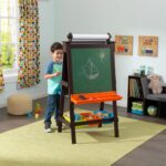 Wooden (Espresso) Whiteboard Blackboard For Kids - Perfect Gift - Image 2