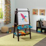 Wooden (Espresso) Whiteboard Blackboard For Kids - Perfect Gift - Image 3