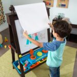 Wooden (Espresso) Whiteboard Blackboard For Kids - Perfect Gift - Image 4