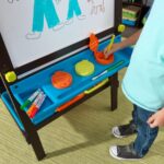 Wooden (Espresso) Whiteboard Blackboard For Kids - Perfect Gift - Image 6