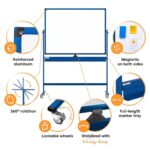 Magnetic (Sturdy & Stable) Writing Board With Stand For Kids - Image 5