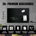STEPLO (Black) Safe & Durable Glass Dry Erase Board For Kids - Image 4