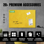 STEPLO (Design Yellow) Magnetic Glass Writing Board For Kids - Image 8