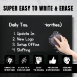 STEPLO (Black) Safe & Durable Glass Dry Erase Board For Kids - Image 6