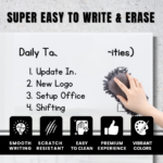 STEPLO (Glossy) Magnetic White Glass Whiteboard For Kids - Image 4