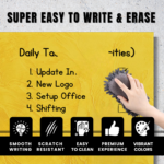 STEPLO (Design Yellow) Magnetic Glass Writing Board For Kids - Image 4