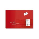 STEPLO (Glossy Red) Easy-To-Install Glass Board For Kids Wall