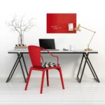 STEPLO (Glossy Red) Easy-To-Install Glass Board For Kids Wall - Image 3