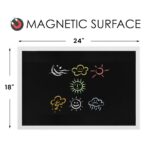 Easy-To-Clean Wooden Frame Blackboard For Kids - 1.5 x 2 feet - Image 2