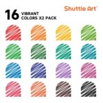Shuttle Art (Fine-Tip) Non-Toxic Whiteboard Markers for Kids - Pack of 32 - Image 3