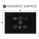 Wooden Framed Chalkboard Magnetic Board For Kids - 1.5 x 2 feet - Image 2