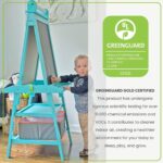 Little Partners (Turquoise) Whiteboard and Chalkboard For Kids - Image 7