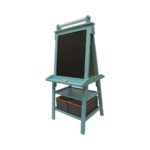 Little Partners (Turquoise) Whiteboard and Chalkboard For Kids - Image 3