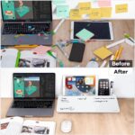 Magnetic Desktop White Glass Whiteboard For Kids - 9 x 16 Inch - Image 3