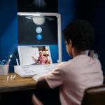 Safe (Magnetic) Desktop Glass Boards For Kids With Lamp - 9 x 16 Inch - Image 12