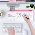 Premium Desktop Magnetic Glass Board For Kids (Pink - 9 x 16 Inch) - Image 2