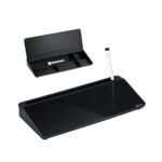 Durable (Magnetic) Desktop Black Glass Board For Kids - 9 x 16 Inch
