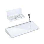 Magnetic Desktop White Glass Whiteboard For Kids - 9 x 16 Inch