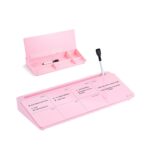 Weekly Planner Desktop Glass Board for Kids (Pink - 9 x 16 Inch)