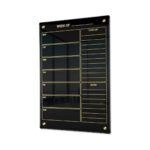 Magnetic Glass Writing Board Calendars For Kids - 24 x 36 Inch
