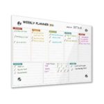 Safe (Magnetic) Glass Whiteboard Planner For Kids - 12 x 16 Inch