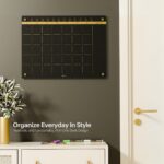 Magnetic Black Glass Board Organizer For Kids Wall -17 x 24 Inch - Image 2