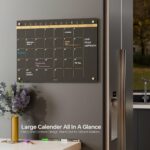 Magnetic Black Glass Board Organizer For Kids Wall -17 x 24 Inch - Image 3