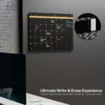 Magnetic Black Glass Board Organizer For Kids Wall -17 x 24 Inch - Image 5
