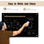 Magnetic Glass Wipe Boards Calendar For Kids - 24 x 36 Inch - Image 3