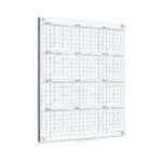 Magnetic White Glass Whiteboard Calendar For Kids - 36 x 46 Inch
