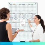 Magnetic White Glass Whiteboard Calendar For Kids - 36 x 46 Inch - Image 2
