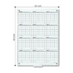Magnetic White Glass Whiteboard Calendar For Kids - 36 x 46 Inch - Image 3