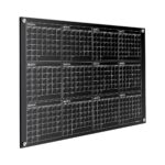 Black (Magnetic) Glass Board Calendar For Kids - 36 x 46 Inch