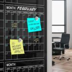 Black (Magnetic) Glass Board Calendar For Kids - 36 x 46 Inch - Image 2